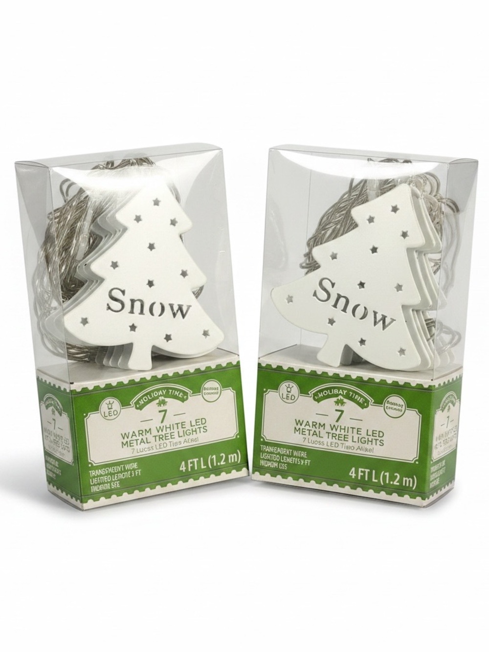 Holiday 'Snow' White Tree LED String Lights - 4 ft